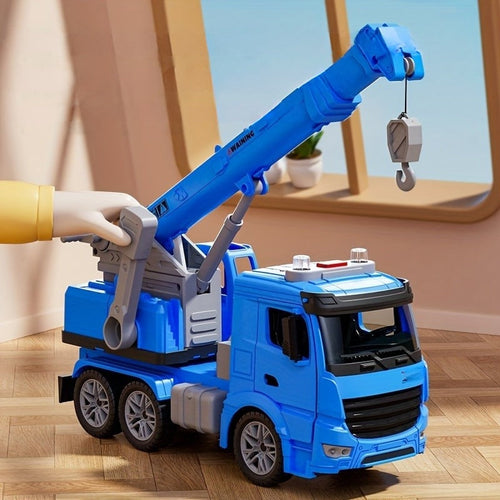 Construction Crane Truck | Interactive Educational Vehicle with Moving Arm