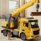 Construction Crane Truck | Interactive Educational Vehicle with Moving Arm