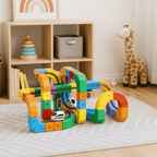 3D Railway Construction Kit | Modular STEM Building Set with Rechargeable Train