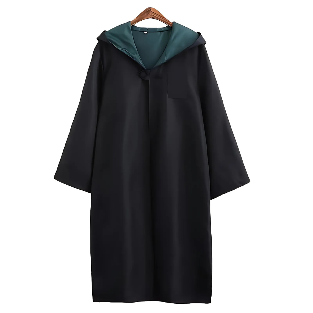 Hooded Halloween Robe | Reversible Brown and Red Design