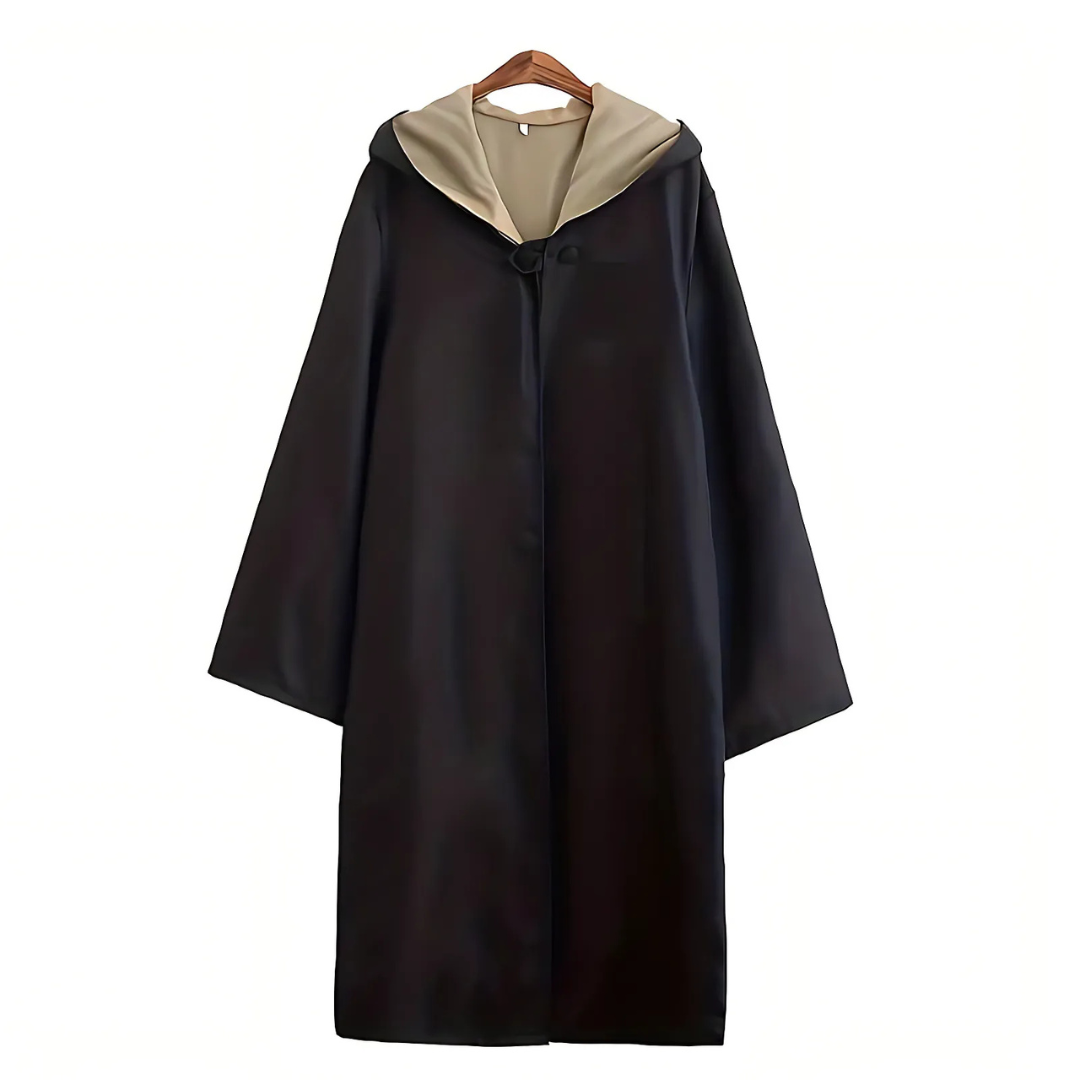 Hooded Halloween Robe | Reversible Brown and Red Design