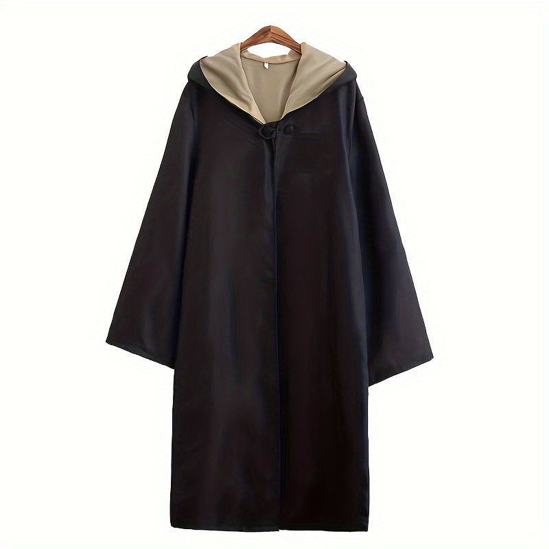 Hooded Halloween Robe | Reversible Brown and Red Design