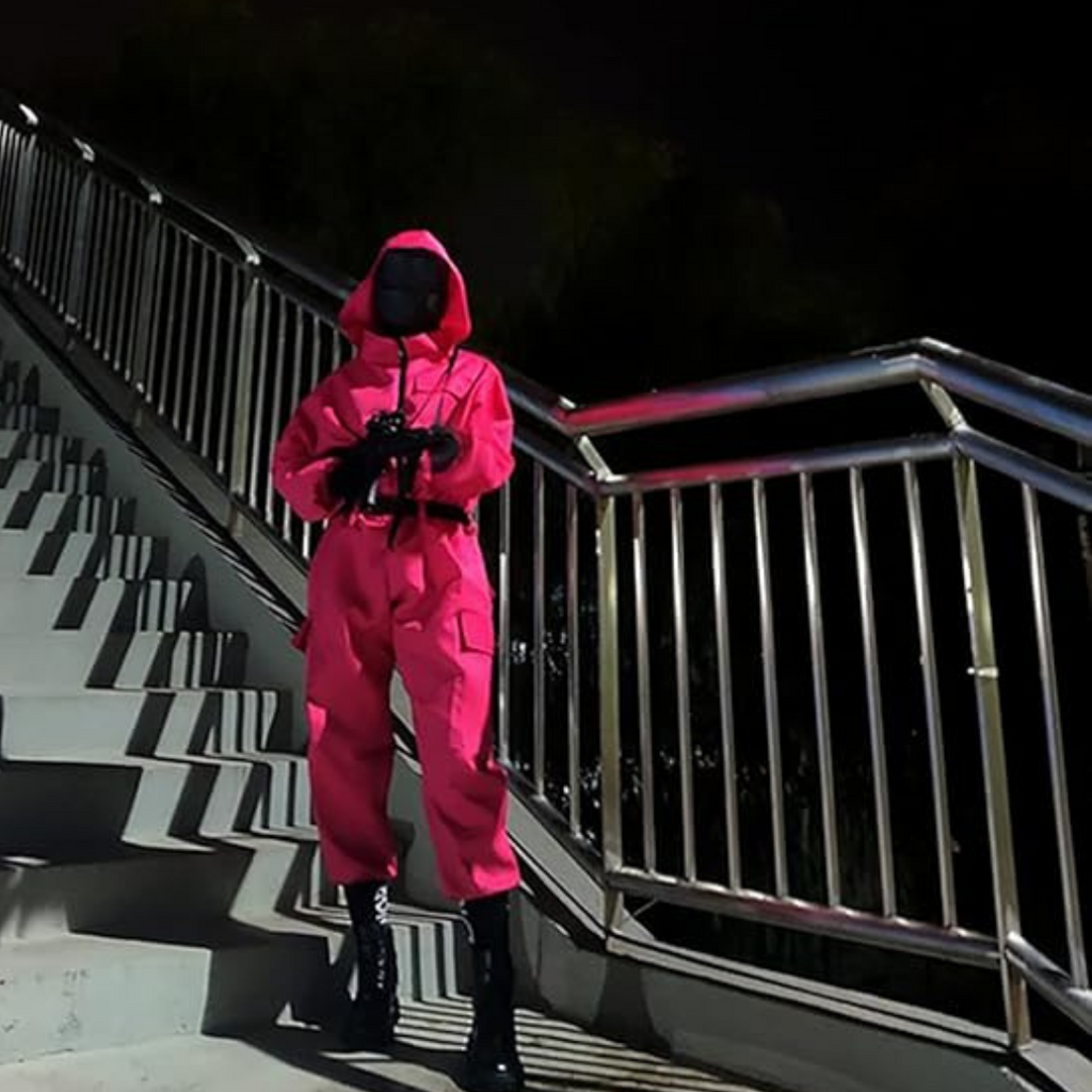 Unisex Halloween Jumpsuit | Hooded Front-Zip Costume with Accessories
