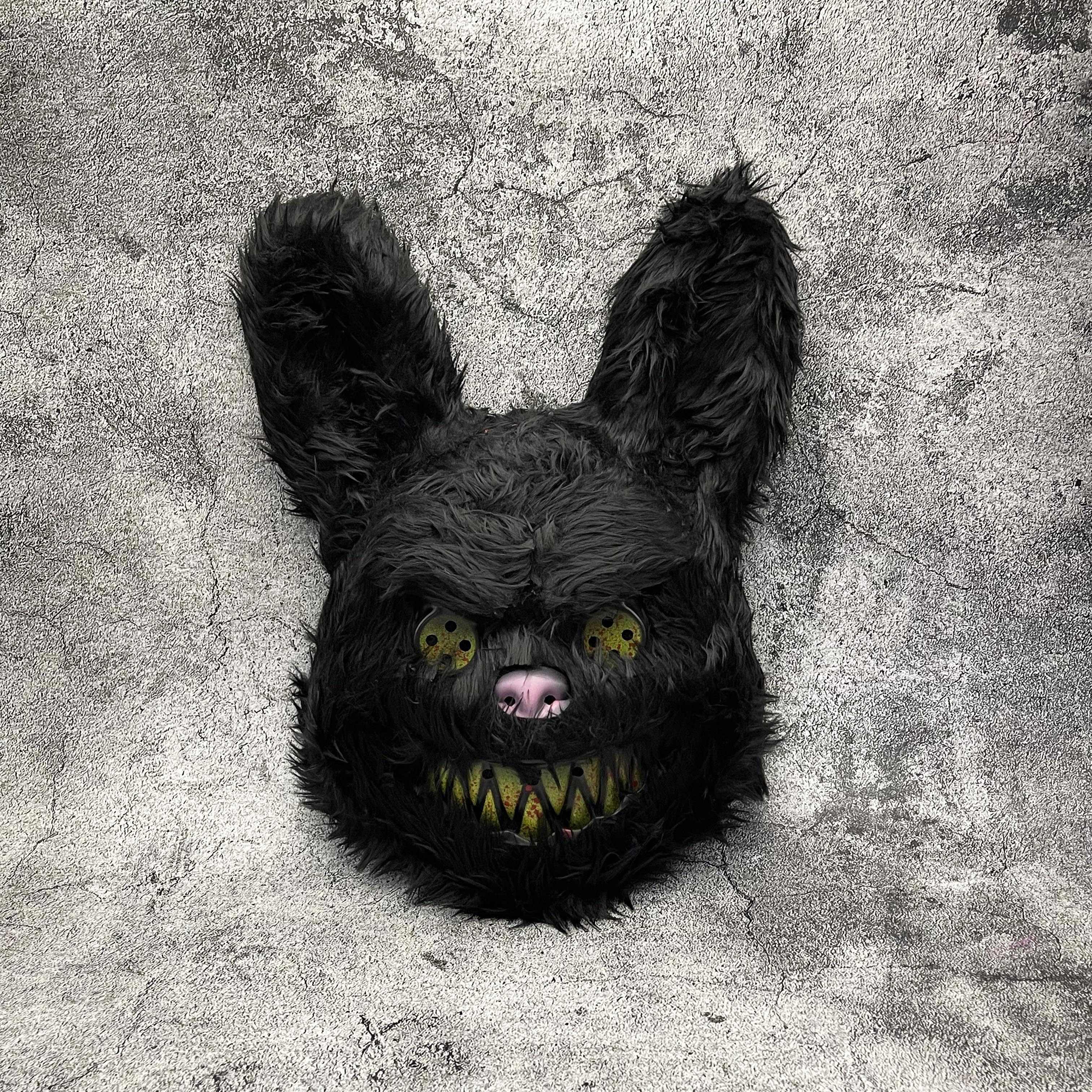 Halloween Furry Mask | Black Monster Character Design