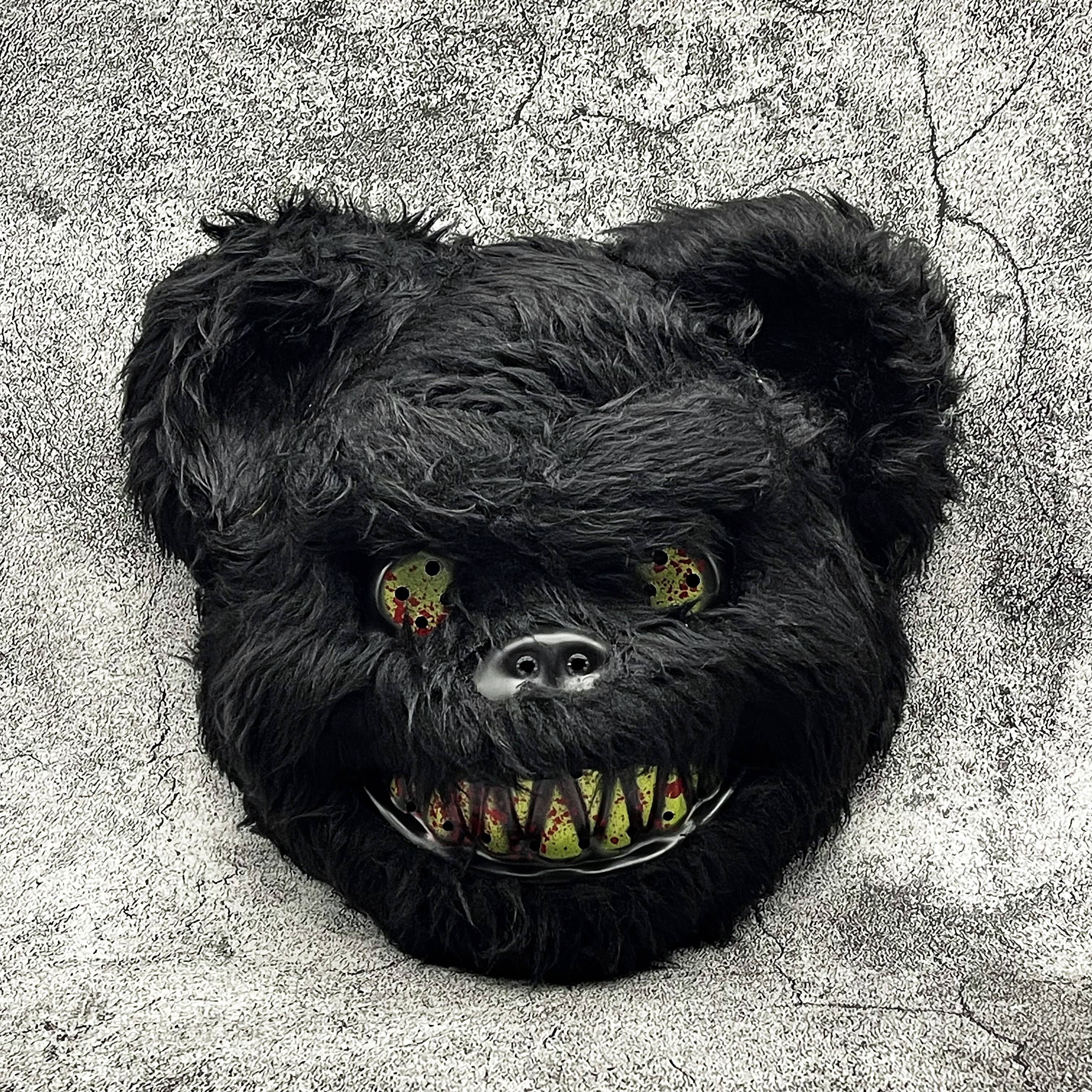 Halloween Furry Mask | Black Monster Character Design