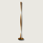 Modern LED Floor Lamp | Twisted Aluminum Design