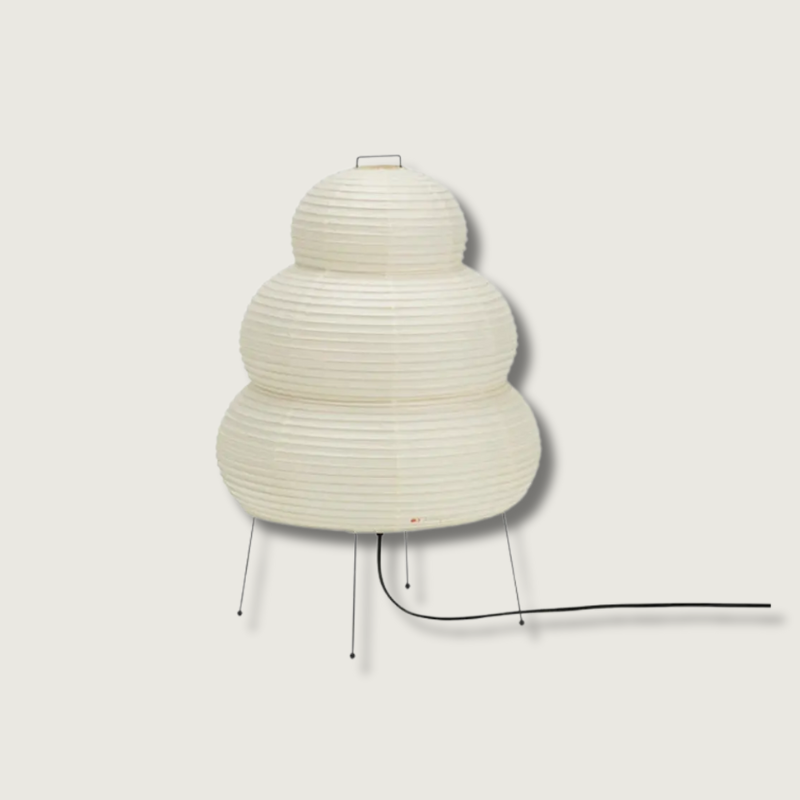 Japanese Rice Paper Floor Lamp | Tiered Lantern Design