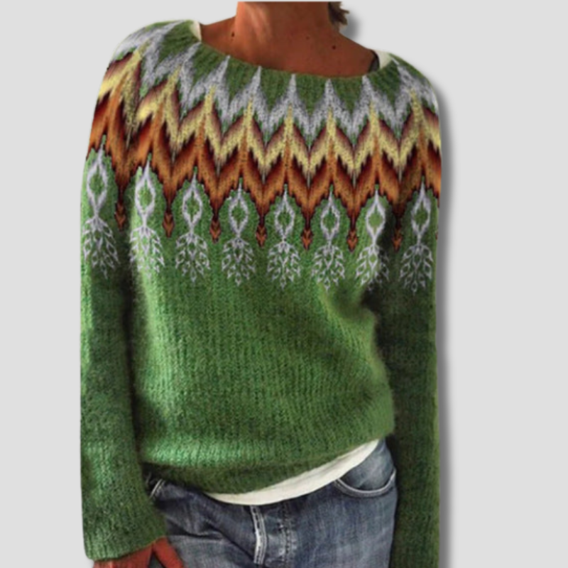 Nordic Winter Sweater | Icelandic Fair Isle Pattern