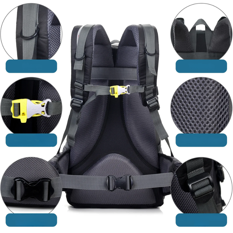 Outdoor Hiking Backpack | 40L Waterproof Storage With Ergonomic Design