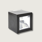 Modern Outdoor Wall Light | Solar Powered Cube Design