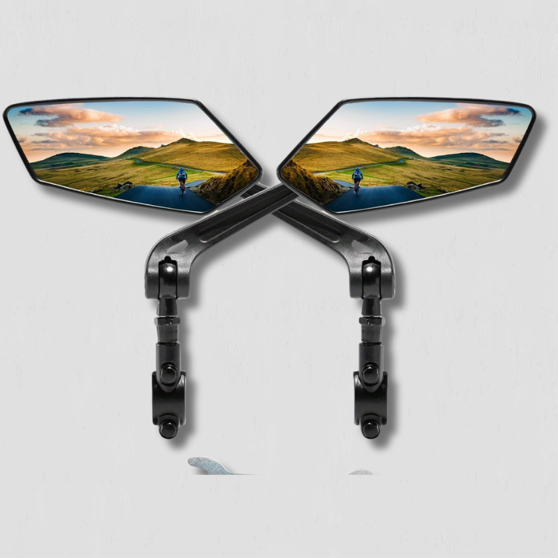 Bike Rearview Mirror | 360° Rotatable Wide-Angle Design