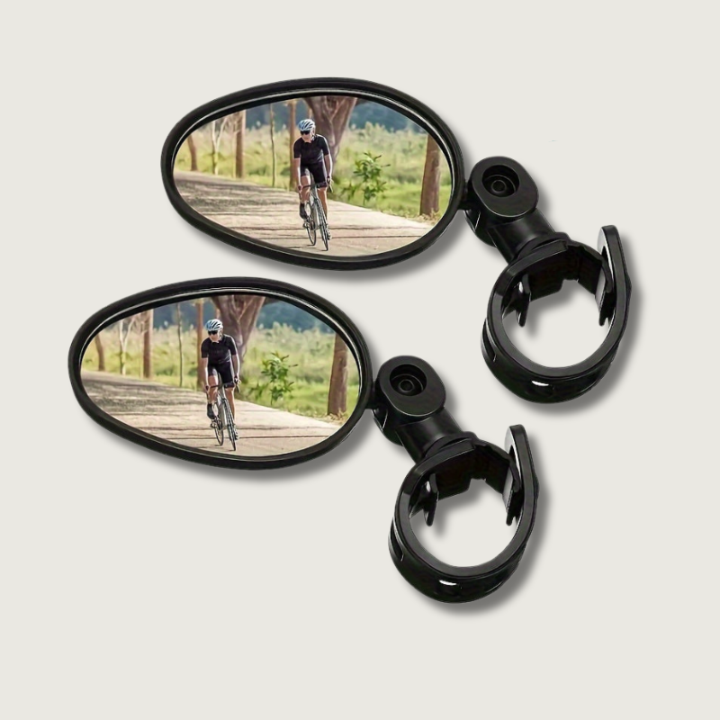 Bicycle Rearview Mirrors | Wide Angle Safety Pack of 2