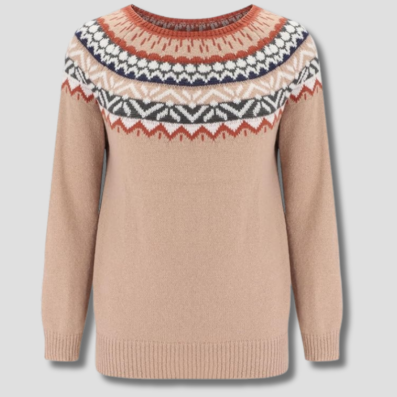 Nordic Winter Sweater | Fair Isle Yoke Pattern