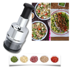 Stainless Steel Vegetable Chopper | Manual Press Design
