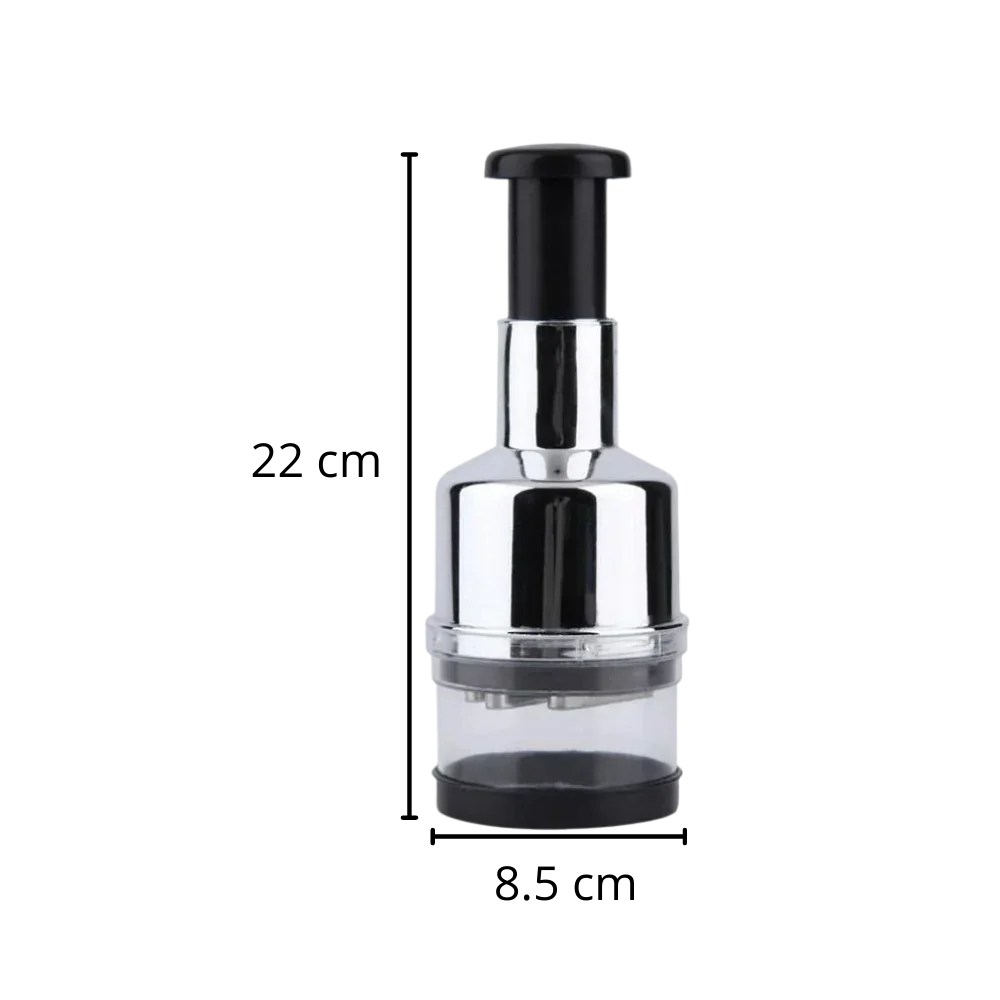 Stainless Steel Vegetable Chopper | Manual Press Design