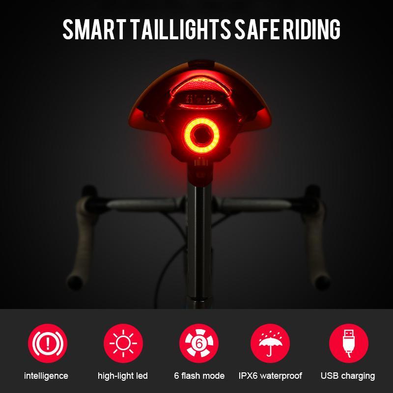Smart Bike Tail Light | USB Rechargeable with Brake Sensor
