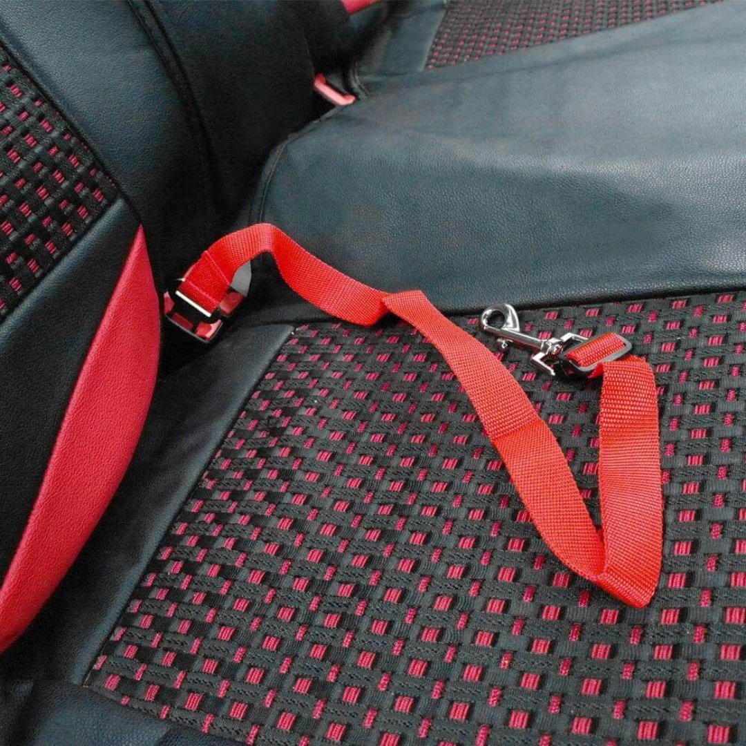 Pet Safety Car Belt | Adjustable Length with Rotating Clip