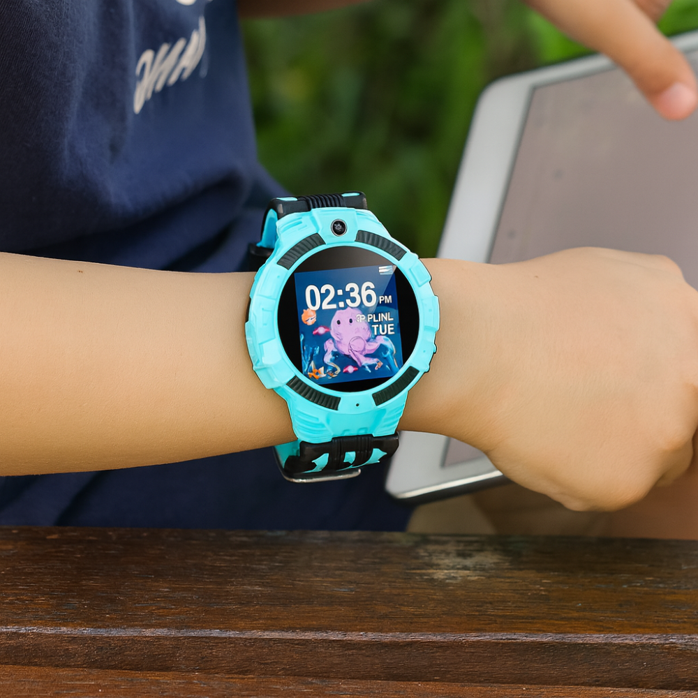 Kids Smart Watch | Touch Screen Camera Purple Design
