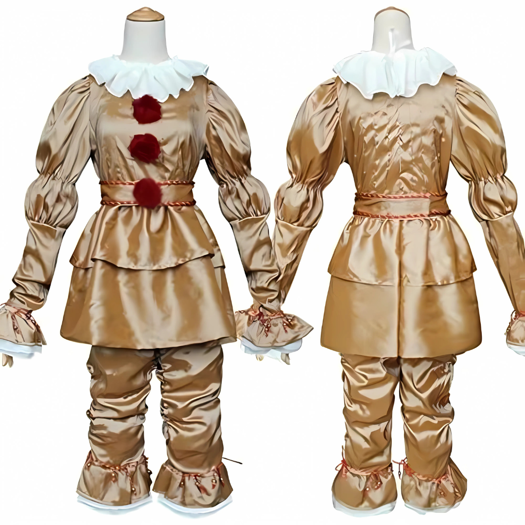 Vintage Halloween Clown Costume | Victorian Style Ruffled Design