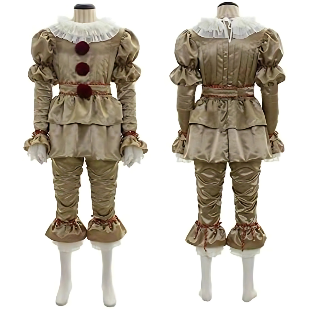 Vintage Halloween Clown Costume | Victorian Style Ruffled Design
