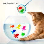 Floating Bath Fish Toys | 12-Pack Rubber Animal Set