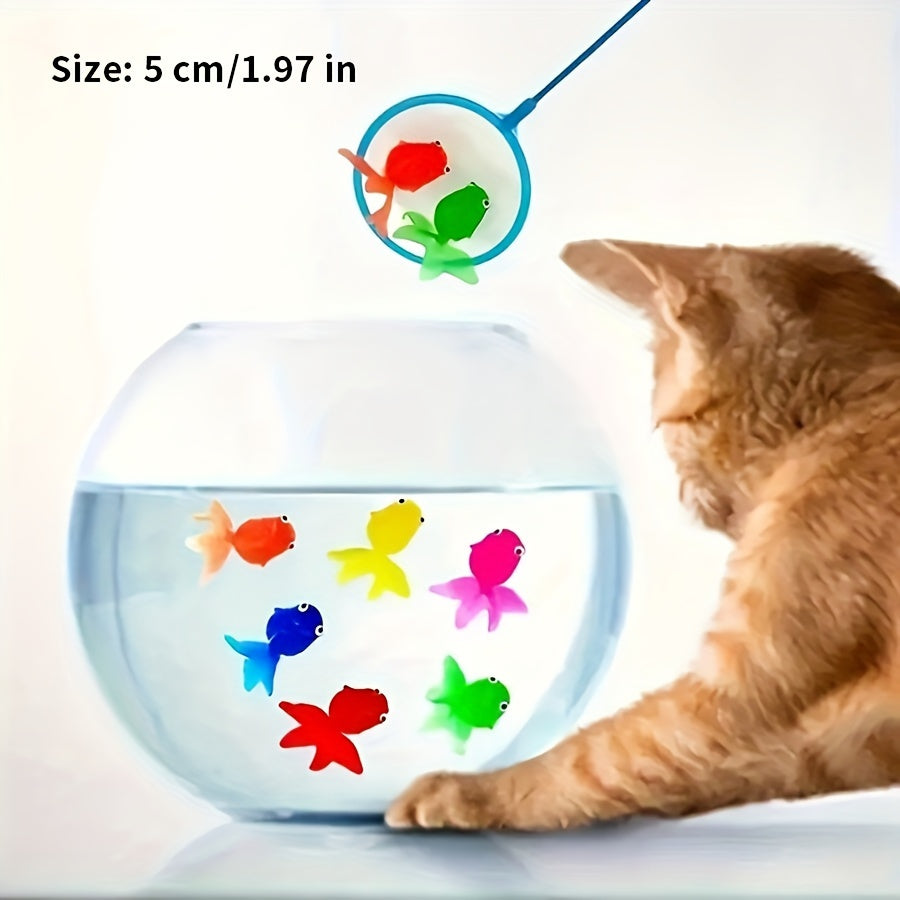 Floating Bath Fish Toys | 12-Pack Rubber Animal Set