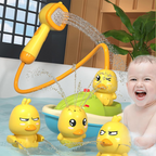 Bath Toy Set | Interactive Shower with Floating Ducks