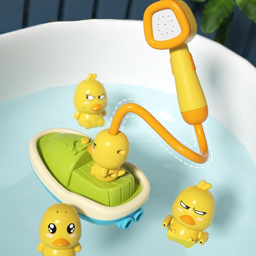 Bath Toy Set | Interactive Shower with Floating Ducks