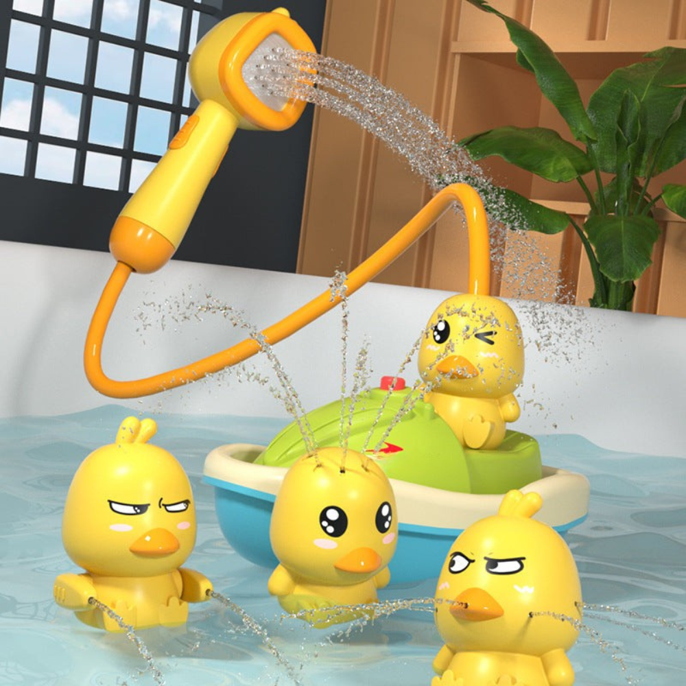 Bath Toy Set | Interactive Shower with Floating Ducks