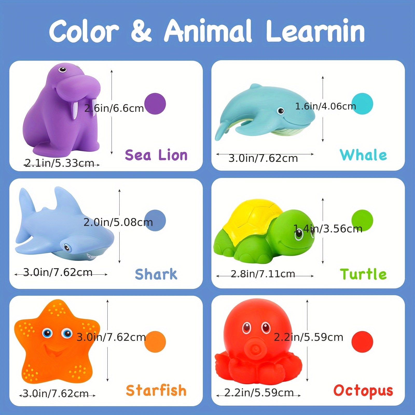 Ocean Animal Bath Toys | Soft Floating Sea Creatures Set