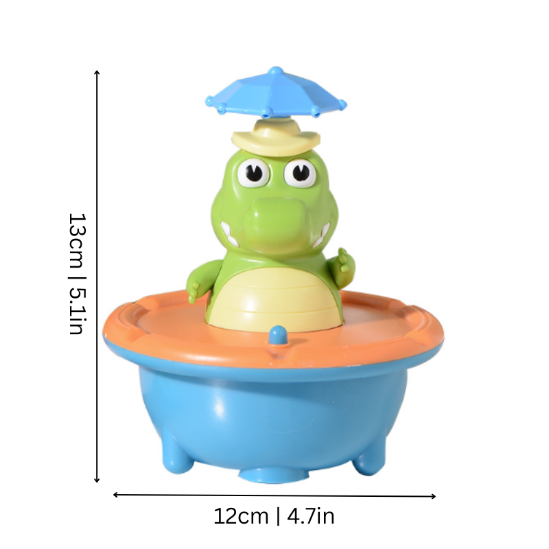 Interactive Bath Toy Crocodile | LED Light-Up Floating Water Sprayer