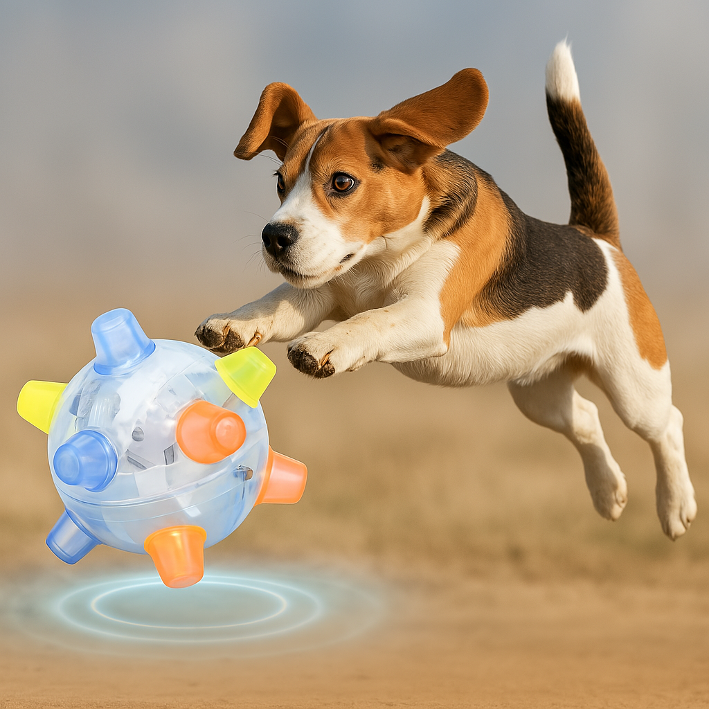 Interactive Dog Toy Ball | LED Light-Up Bouncing Ball