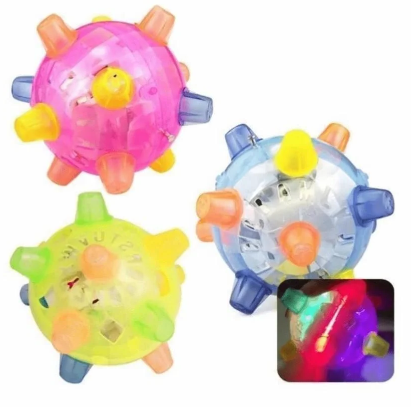 Interactive Dog Toy Ball | LED Light-Up Bouncing Ball