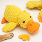 Plush Duck Dog Toy | Soft Squeaky Chew Toy