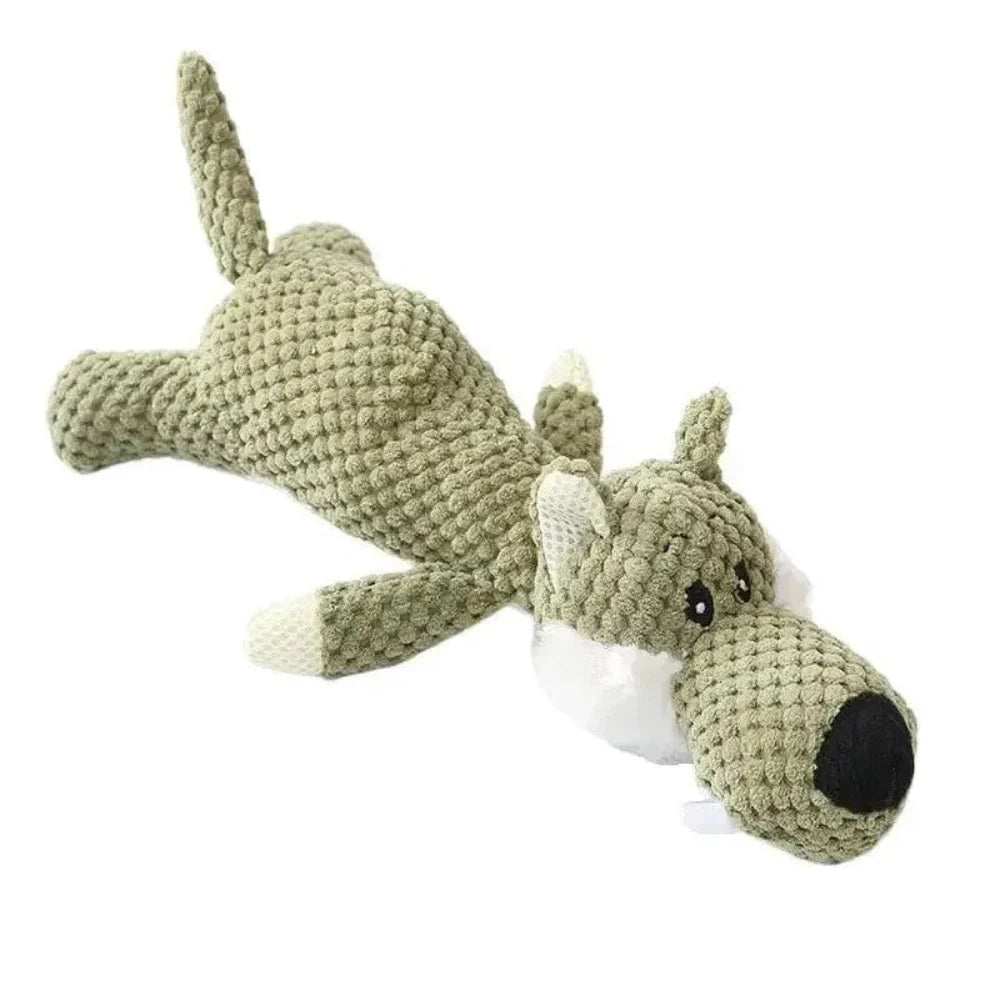 Plush Dog Toy | Crinkle Crocodile with Squeaker