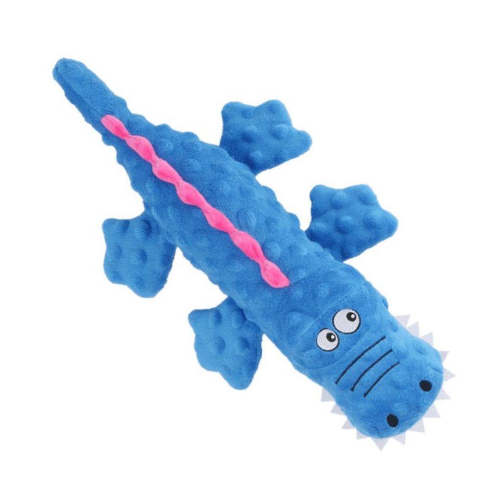 Plush Dog Toy | Crinkle Crocodile with Squeaker