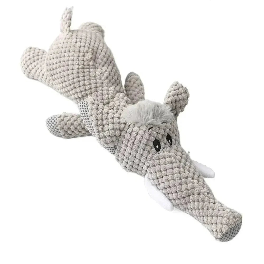 Plush Dog Toy | Crinkle Crocodile with Squeaker