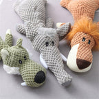 Plush Crocodile Dog Toy | Textured Fabric with Built-In Squeaker