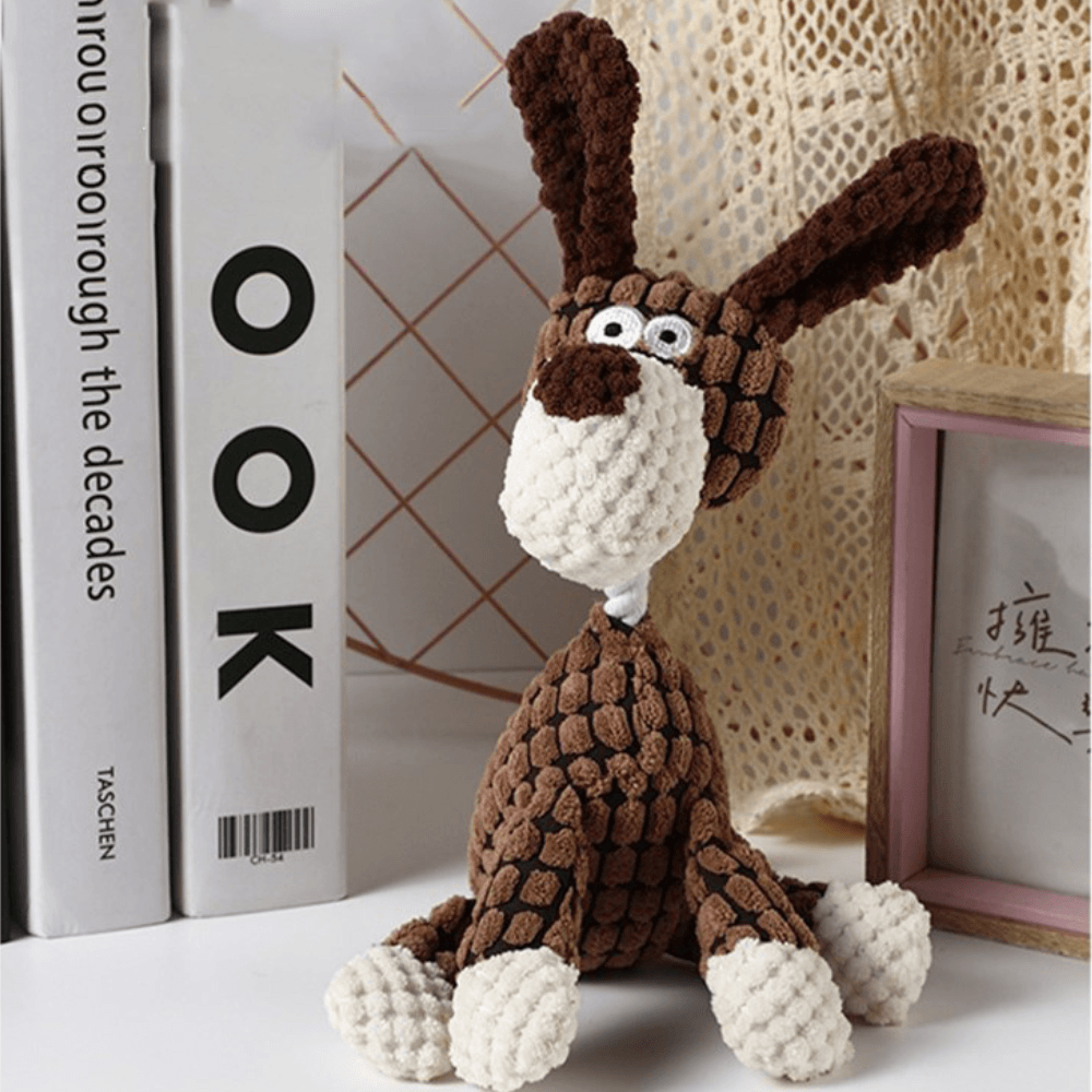 Corduroy Donkey Dog Toy | Durable Plush Squeaky Design