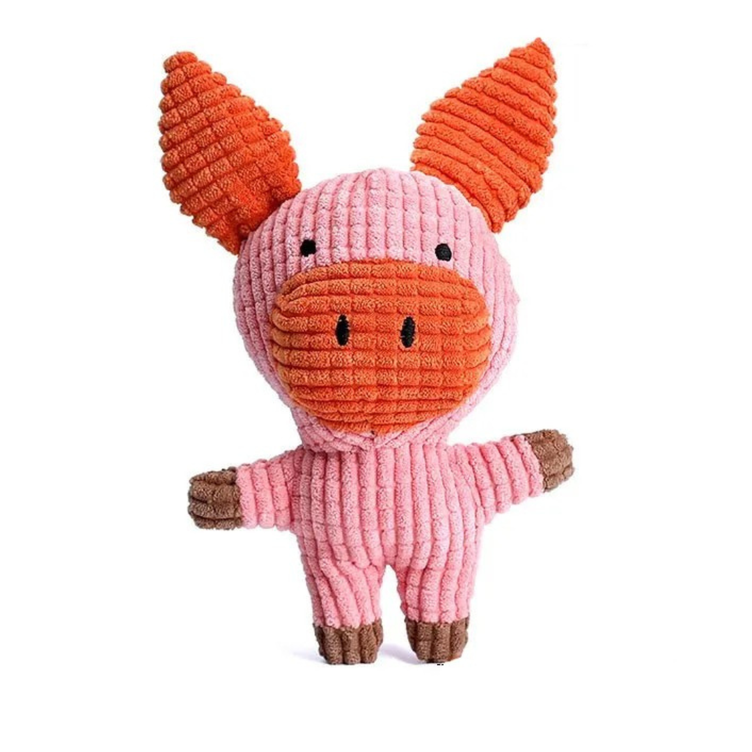 Corduroy Donkey Dog Toy | Durable Plush Squeaky Design
