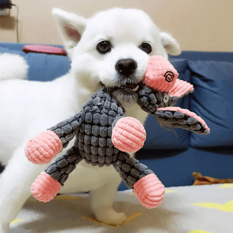 Corduroy Donkey Dog Toy | Durable Plush Squeaky Design