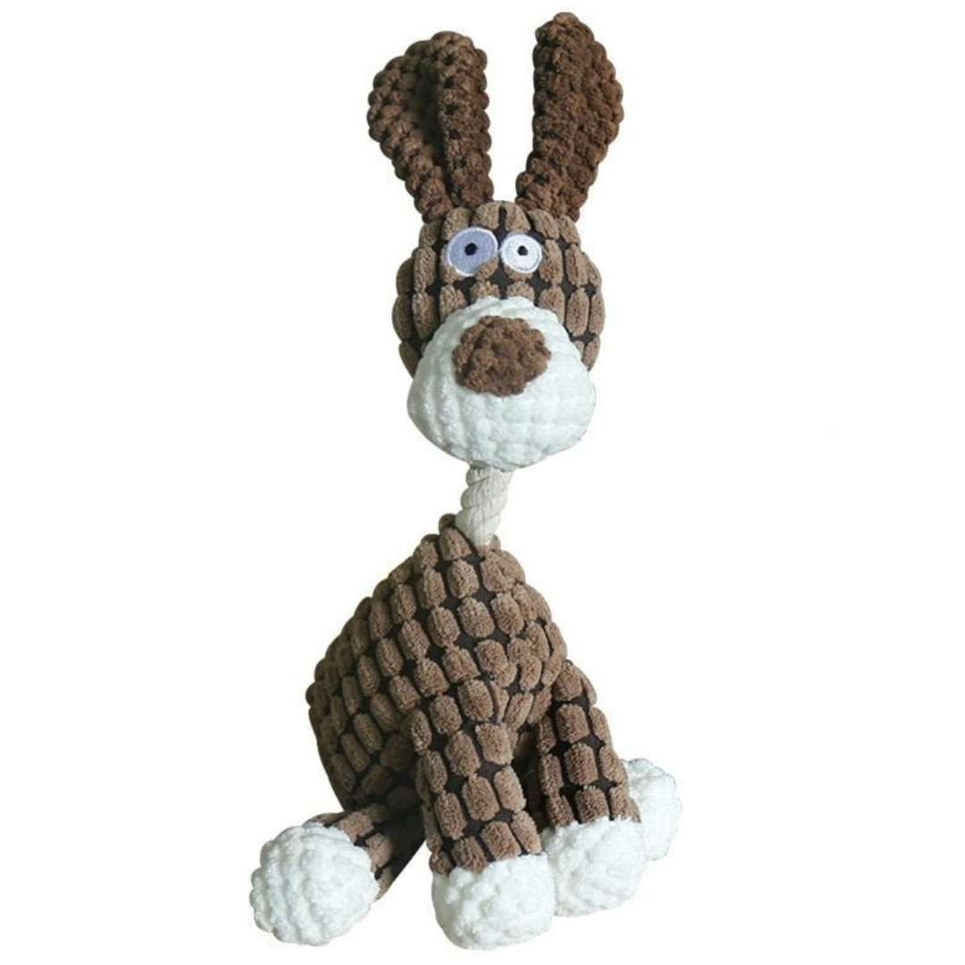 Corduroy Donkey Dog Toy | Durable Plush Squeaky Design