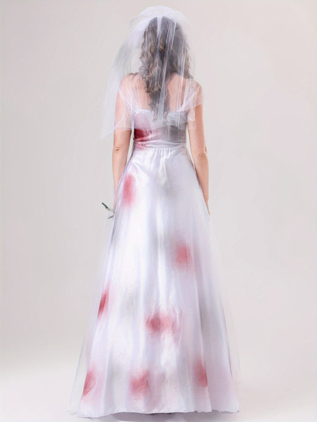 Women’s Spooky Corpse Bride Halloween Costume Dress | Bloody Maxi Gown