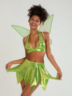 Women’s Two-Piece Fairy Halloween Costume Set | Halter Mini Outfit