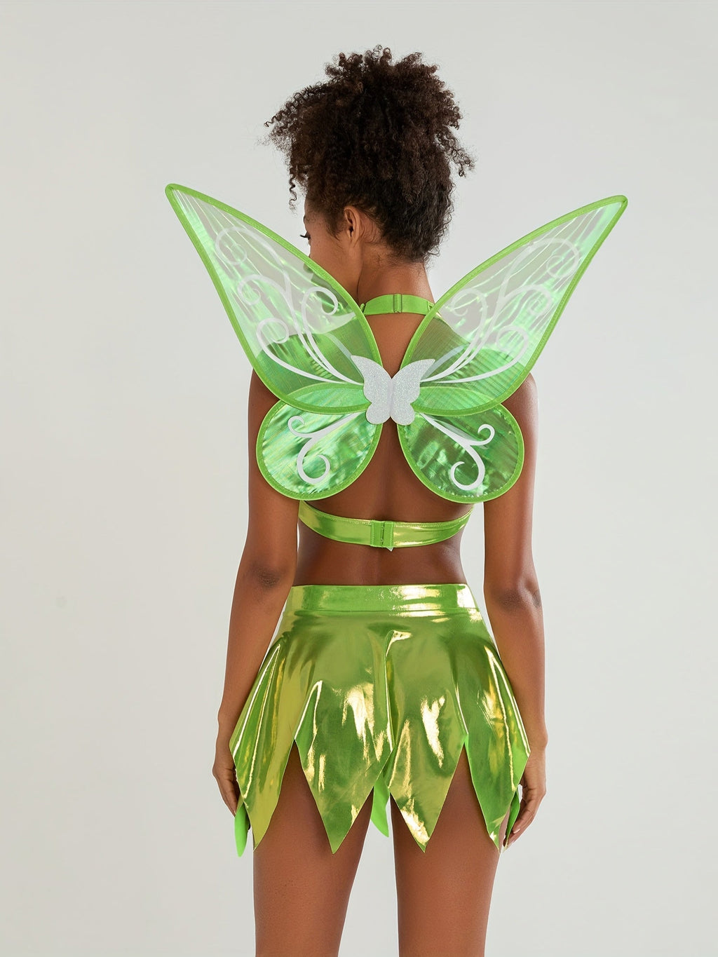 Women’s Two-Piece Fairy Halloween Costume Set | Halter Mini Outfit