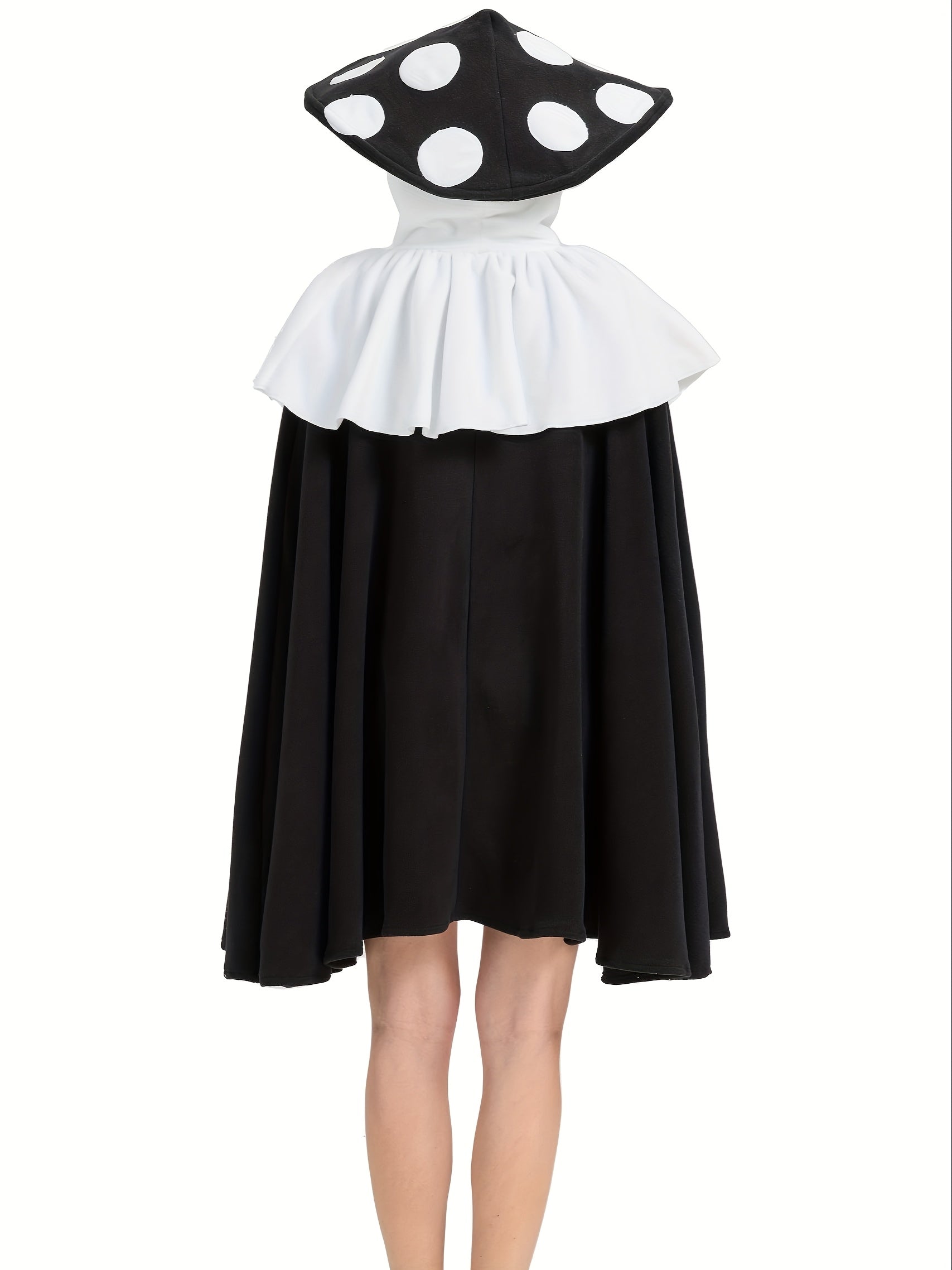 Women’s Fantasy Mushroom Halloween Costume Cape | Oversized Hooded Cloak