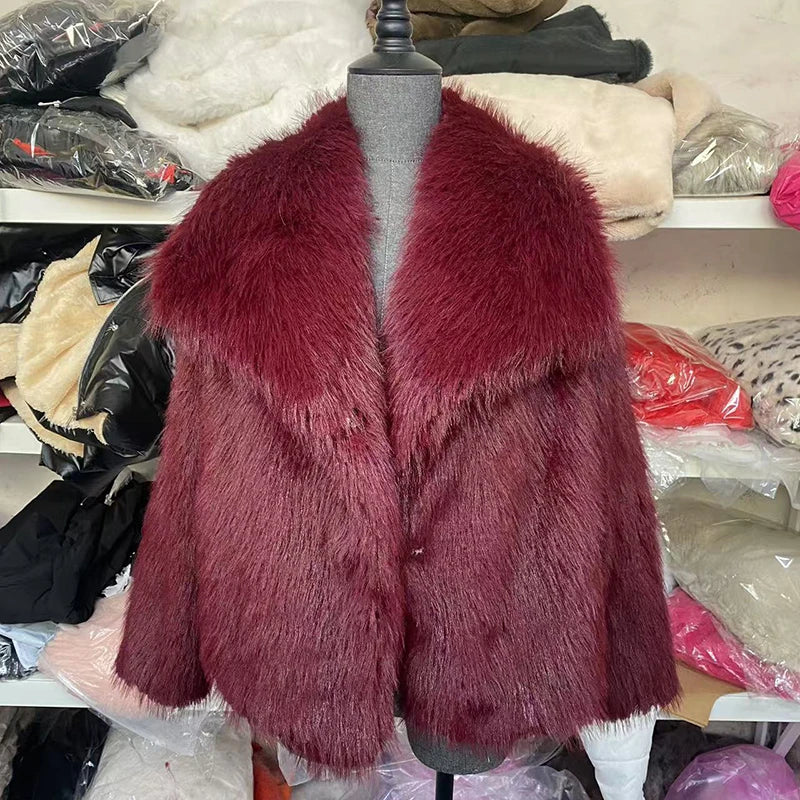 Plush Faux Fur Jacket | Soft Pink Winter Outerwear