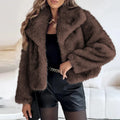 Plush Faux Fur Jacket | Soft Pink Winter Outerwear