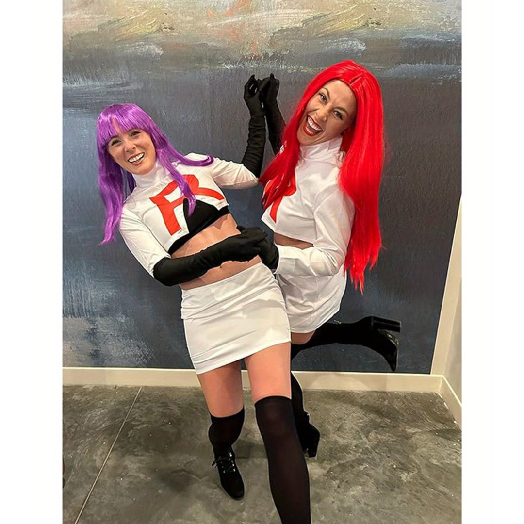 Anime Cosplay Costume | White Two-Piece Set with R Logo