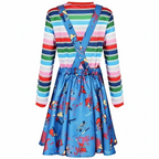 Women’s Scary Halloween Costume Dress | Long Sleeve Mini Outfit